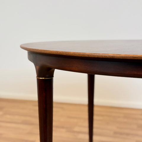 Round dining table in Santos Rosewood, Svante Skogh, Sweden