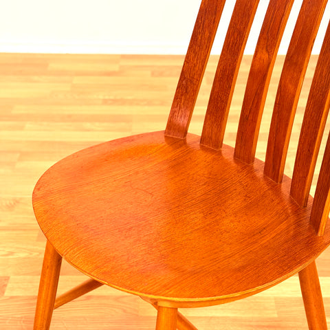 Swedish dining chairs in teak & beech by Jan Hallberg for Edsbyverken, model 'Tallåsen'