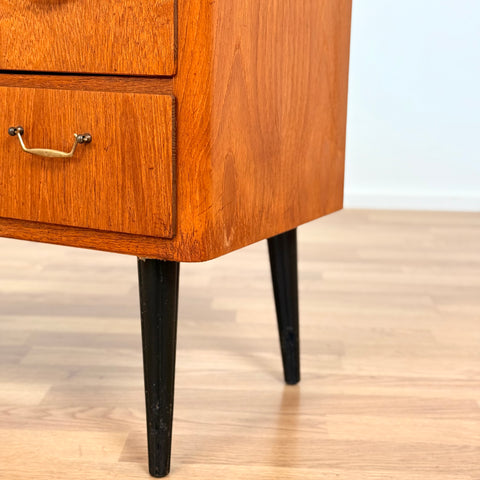 Chest of drawers in teak, 1950s-60s, Denmark