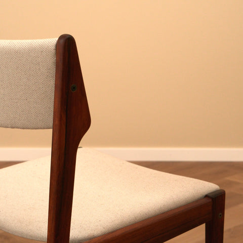 Danish dining chairs in Santos rosewood by Erik Buch