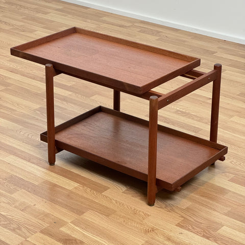 Poul Hundevad, Tea trolley from Denmark, teak, 1950s-60s