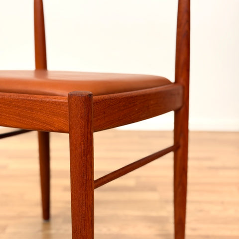 PRICE Set of 6 dining chairs in solid teak by H.W.Klein, 1950s-60s, Denmark - Beyo Vintage