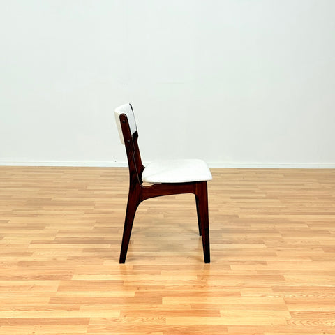 Danish set of 6 dining chairs in walnut by Eric Buch