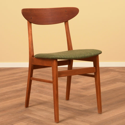 Danish dining chairs in teak & beech by Farstrup, model '210'