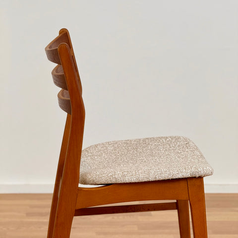 Dining chair in teak & beech