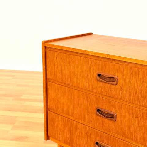 Swedish chest of drawers in teak & beech