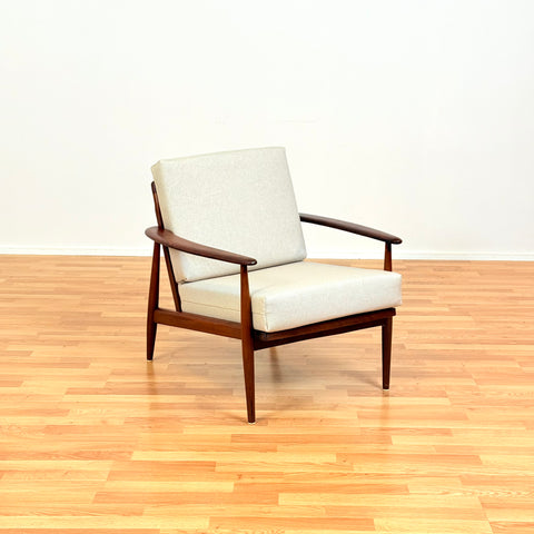 Danish armchairs in stained beech