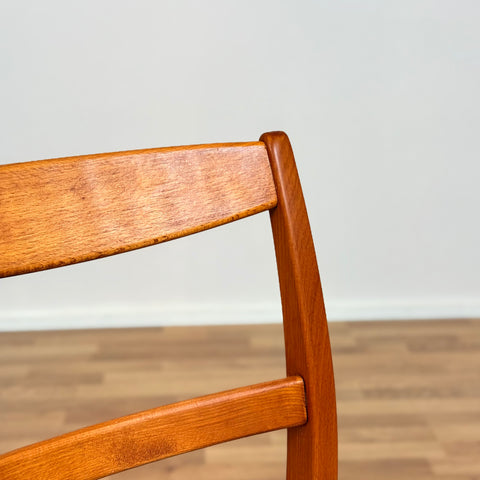 Set of 2 dining chairs in beech, 1950s-60s, Sweden
