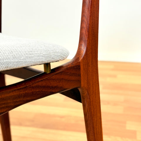 Danish set of 6 dining chairs in teak by Schiønning & Elgaard