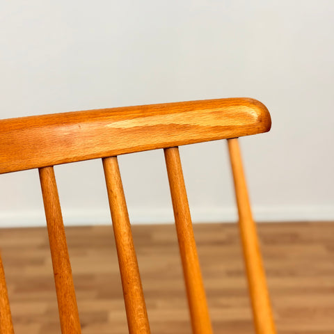 Set of 2 dining chairs model in oak & beech, 1950s-60s, Sweden