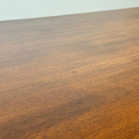 Dining table with 2 ext, Denmark, stained teak