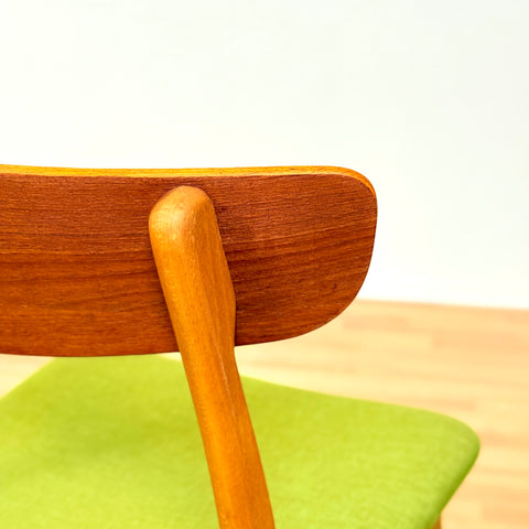 Danish dining chairs in teak & beech by Findahl