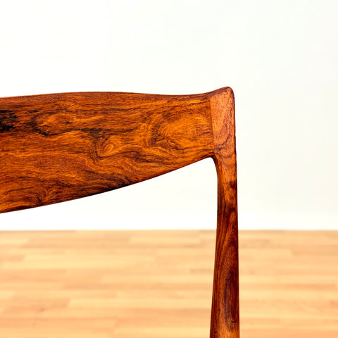 Danish dining chairs in Santos rosewood by Arne Hovmand Olsen