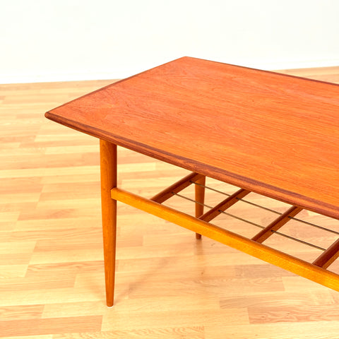 Swedish coffee table in teak & beech