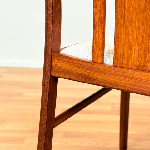 Danish set of 4 dining chairs in walnut & teak