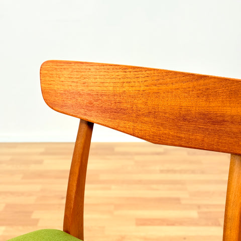 Danish dining chairs in teak & beech by Findahl
