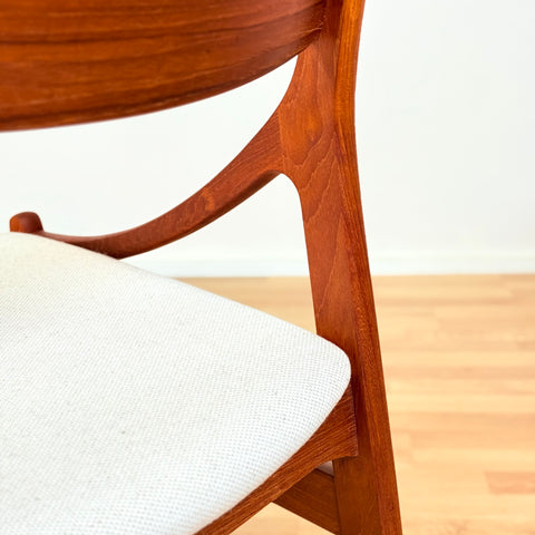 Danish dining chairs in teak by Vestervig Eriksen for Brdr. Tromborg, model 'BT21'