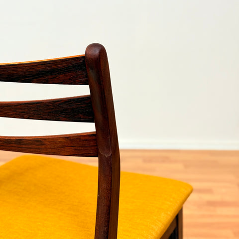 Danish dining chairs in Santos rosewood & beech, model 68 by Faldsled Chairs & Furniture Factory