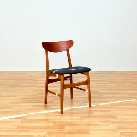 Danish dining chairs in teak & beech by Farstrup