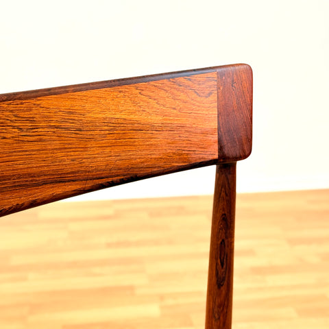 Danish dining chairs in Santos rosewood by Henry Rosengren Hansen for Brande Møbelindustri, model '39'