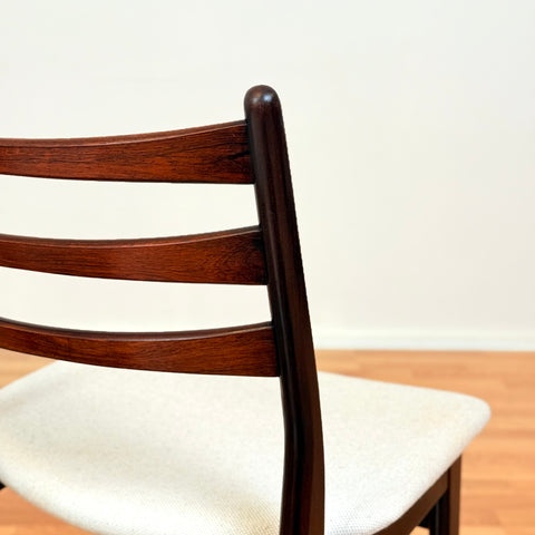 Danish pair of dining chairs in Santos rosewood