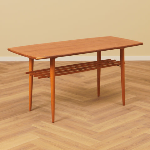 Swedish coffee table in teak & beech