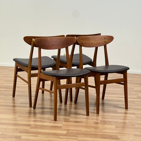 Farstrup, model 210, set of 4 dining chairs