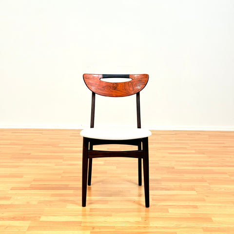 Danish dining chairs in Santos rosewood & teak