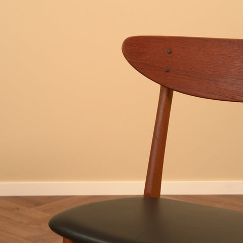 Danish dining chairs in teak & beech by Farstrup, model '210'