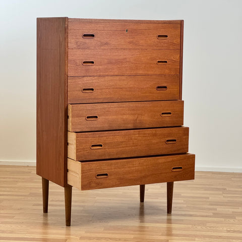 Chest of drawers in teak, 1950-60s