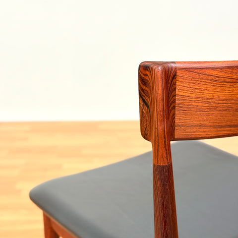 Danish dining chairs in Santos rosewood by Henry Rosengren Hansen for Brande Møbelindustri, model '39'