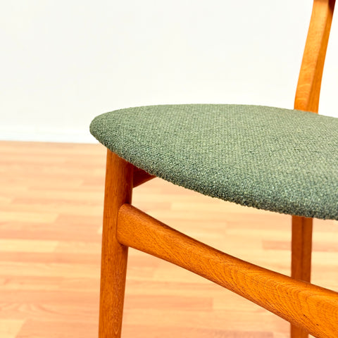 Danish dining chairs in teak & oak by Farstrup