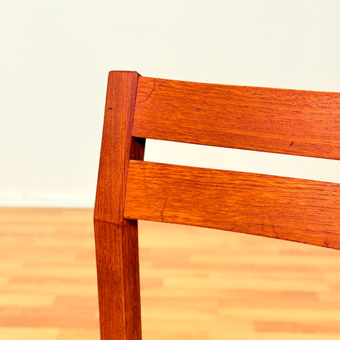 Danish set of 8 dining chairs in teak by N.O. Møller, model 404