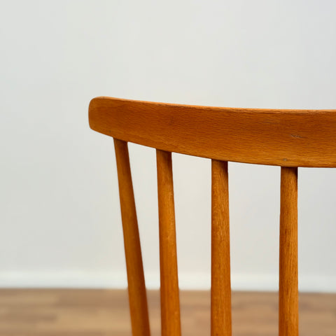 Set of 2 dining chairs model in oak & beech, 1950s-60s, Sweden