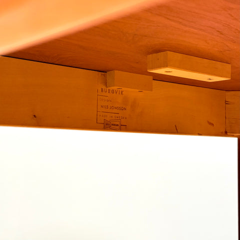 Swedish rectangular dining table in teak by Nils Jonsson for Troeds Bra Bohag