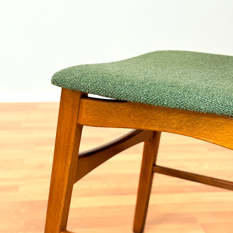 Swedish set of 4 dining chairs in teak and beech by IKEA, "Boel"