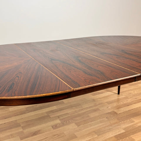 Round dining table in Santos Rosewood, Svante Skogh, Sweden