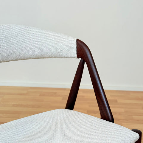 Danish set of 6 dining chairs model 31 in Santos rosewood by Kai Kristiansen