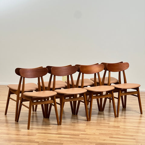 Faldseld dining chairs, set of 8 dining chairs, Denmark