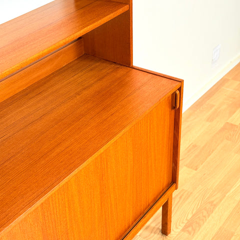 Swedish bookshelf in teak by B. Fridhagen for Bodafors