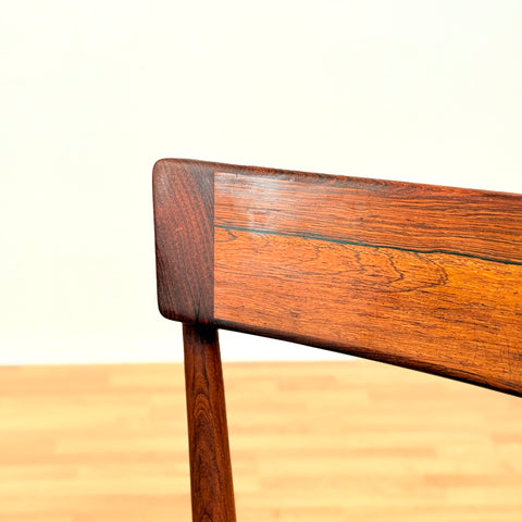 Danish dining chairs in Santos rosewood by Henry Rosengren Hansen for Brande Møbelindustri, model '39'