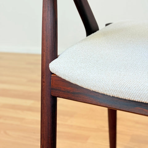 Danish set of 6 dining chairs model 31 in Santos rosewood by Kai Kristiansen