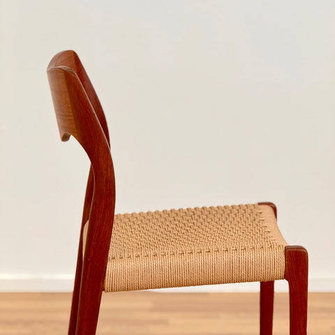 Single chair with papercord, by N.O Moller