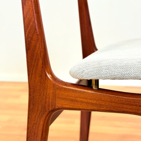 Danish set of 6 dining chairs in teak by Schiønning & Elgaard