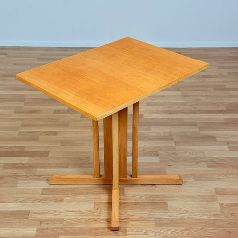 Swedish small rectangular square table in birch