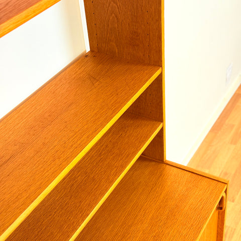 Swedish bookshelf in oak by Bertil Fridhagen for Bodafors