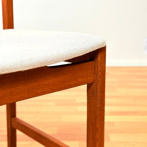 Danish dining chairs in solid oak by Kurt Østervig, for KP Møbler