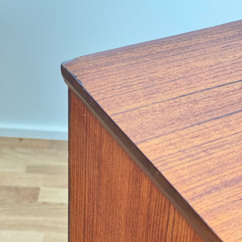 Vintage Danish chest of drawers in teak, 1950-60s.