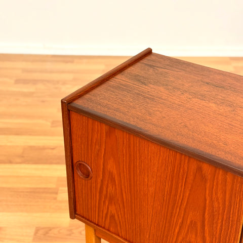 Side table in teak & beech, 1950s-60s, Sweden