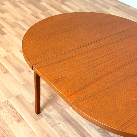 Swedish small round dining table in teak